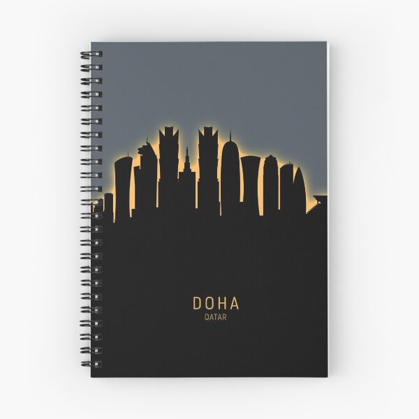 Artikelvorschau, Skyline von Doha, Katar entworfen und verkauft von ArtPrints.