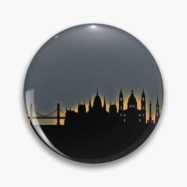 Item preview, Budapest Hungary Skyline designed and sold by ArtPrints.