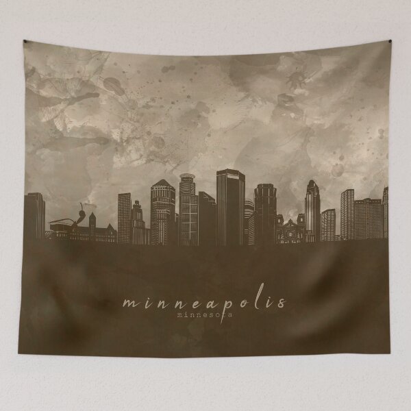 Item preview, minneapolis skyline designed and sold by BekimART2.