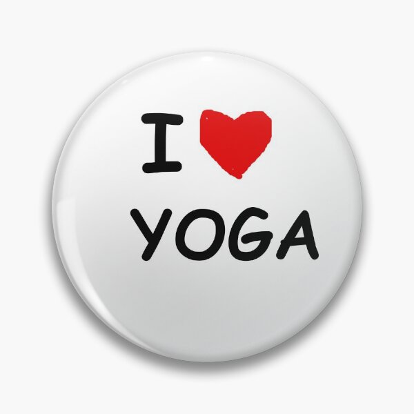 Item preview, I love yoga - simple yoga tshirt on white background with heart,.  designed and sold by helkav.