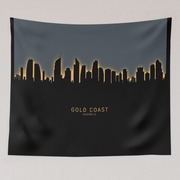 Item preview, Gold Coast Australia Skyline designed and sold by ArtPrints.