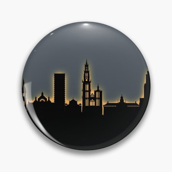 Item preview, Antwerp Belgium Skyline designed and sold by ArtPrints.