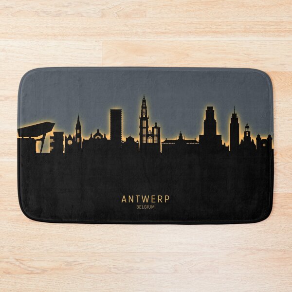 Item preview, Antwerp Belgium Skyline designed and sold by ArtPrints.