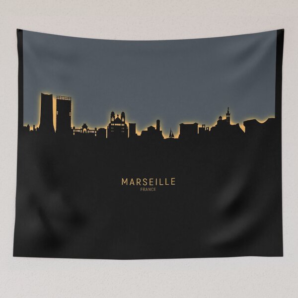 Item preview, Marseille France Skyline designed and sold by ArtPrints.