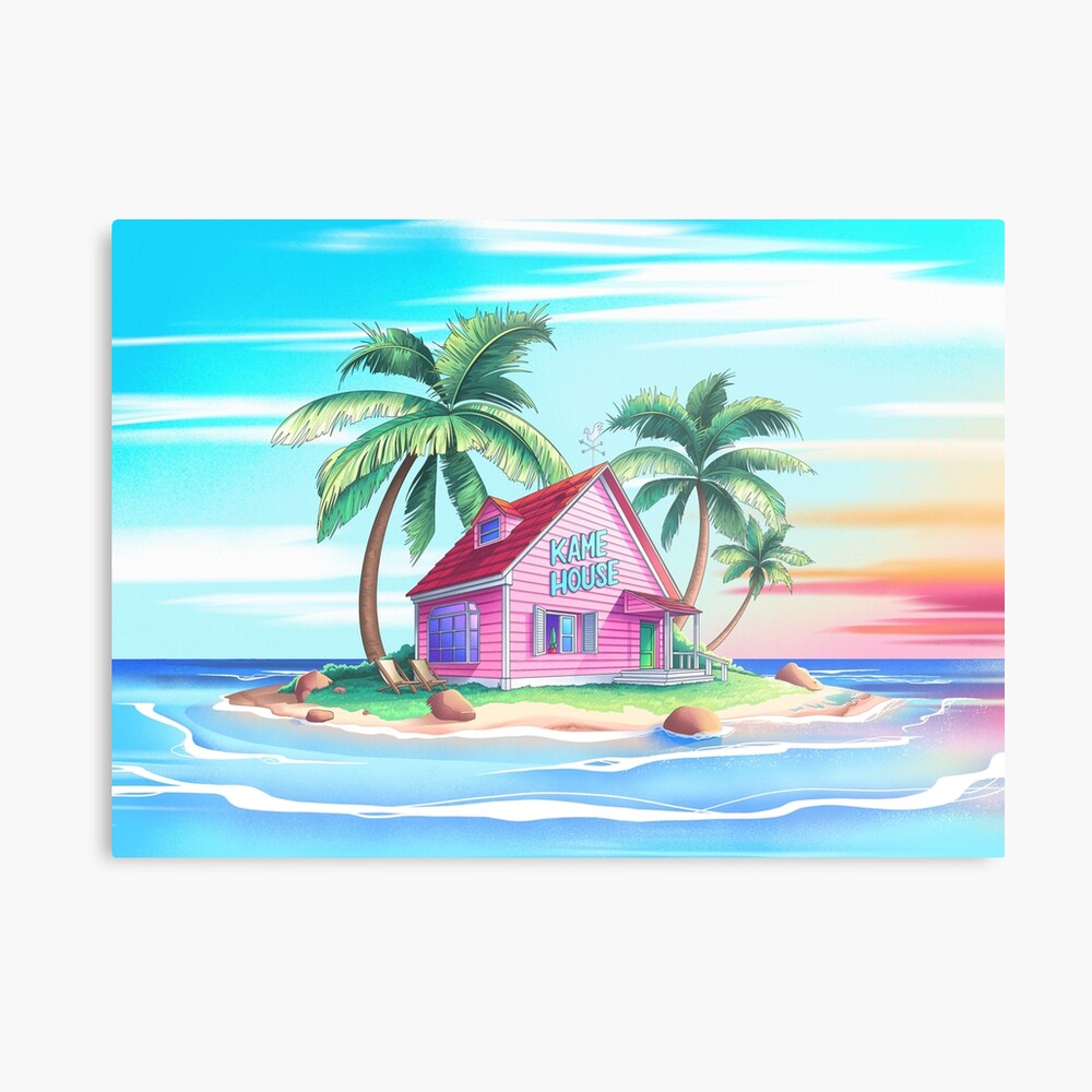 Paradise Landscape With Kame House Canvas Print By Mcvc Redbubble