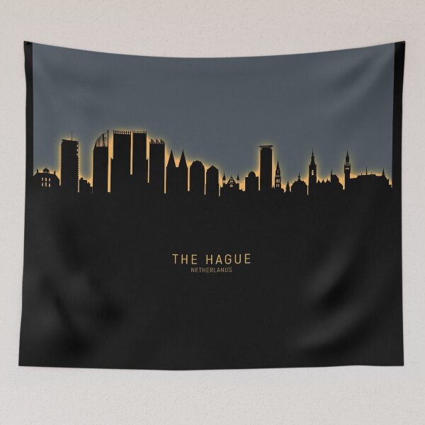 Item preview, The Hague Netherlands Skyline designed and sold by ArtPrints.
