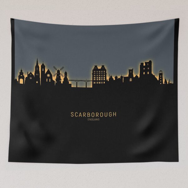 Item preview, Scarborough England Skyline designed and sold by ArtPrints.