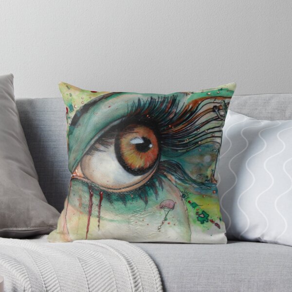 Blink of eyes - 2 Throw Pillow