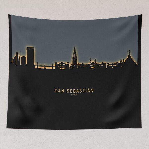 Item preview, San Sebastian Spain Skyline designed and sold by ArtPrints.