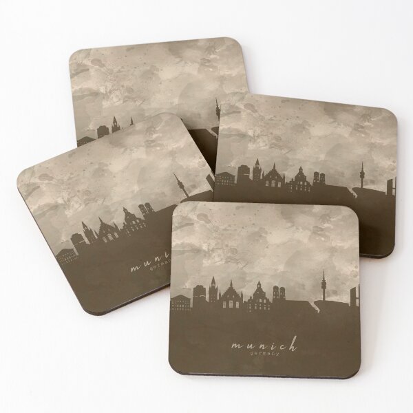 Item preview, munich skyline designed and sold by BekimART2.