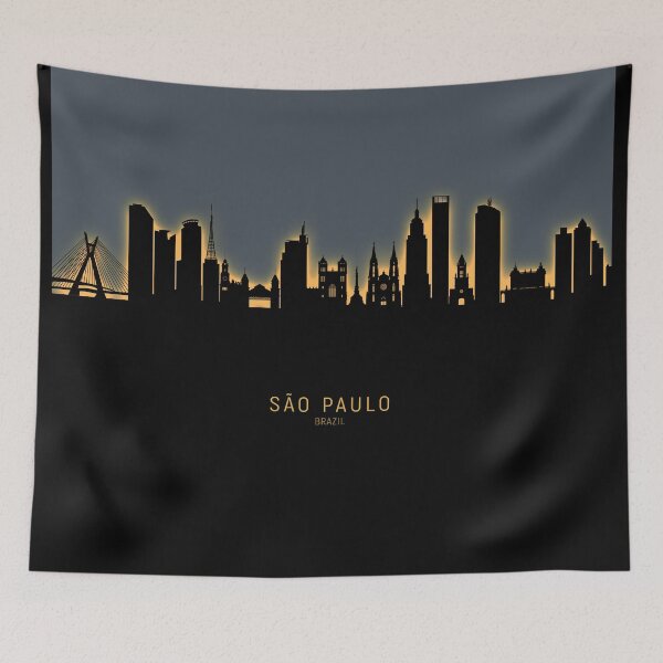 Item preview, São Paulo Skyline Brazil designed and sold by ArtPrints.