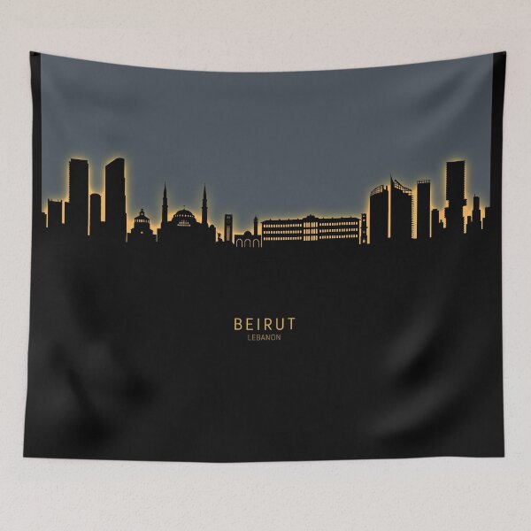 Item preview, Beirut Lebanon Skyline designed and sold by ArtPrints.