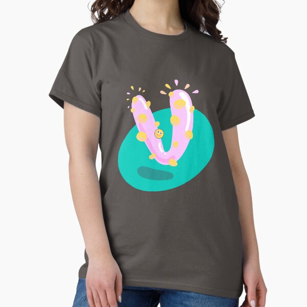 Colourful Letter V Classic T-Shirt