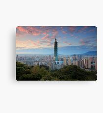Taipei Sunset Canvas Print