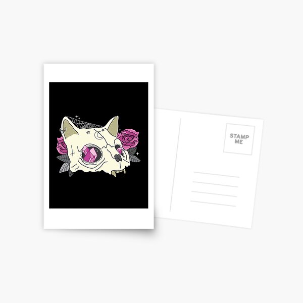 Cat Skull Postcard