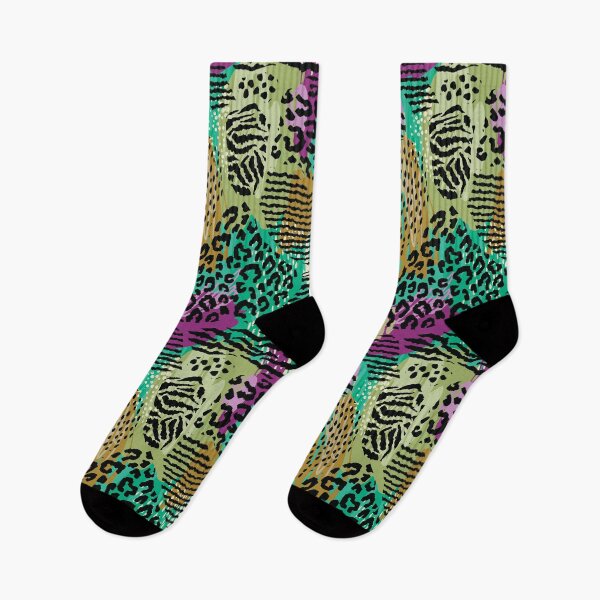 Item preview, Purple & Green Animal Print designed and sold by Rainbows Galore.