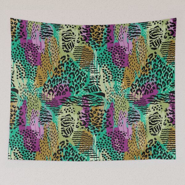 Item preview, Purple & Green Animal Print designed and sold by Rainbows Galore.