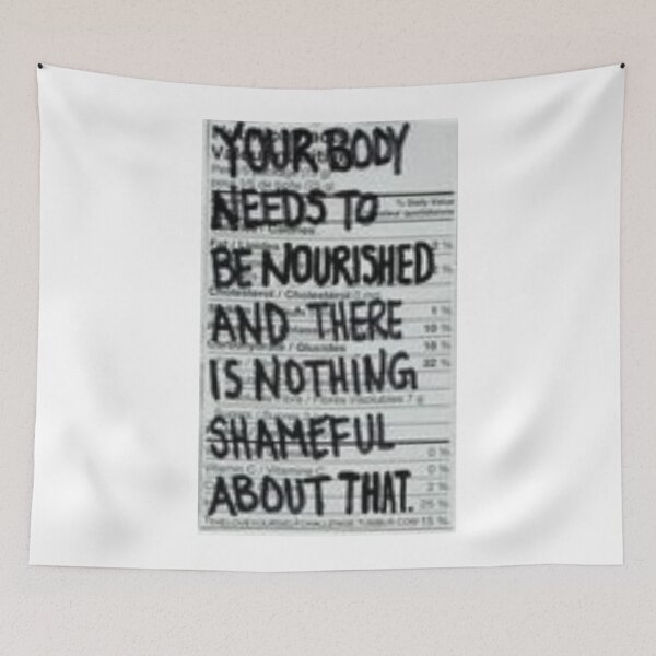 Artikelvorschau, your body needs to be nourished and there is nothing shameful about that entworfen und verkauft von emilykirkhamioo.