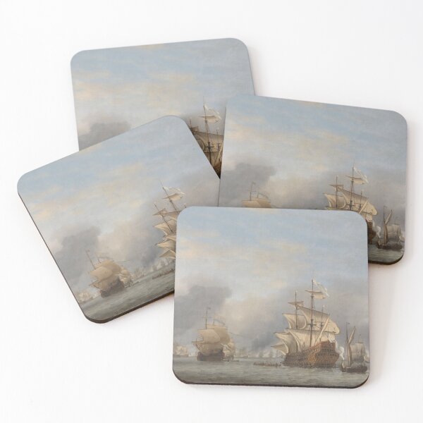 Item preview, old ships at sea, willem van de velde designed and sold by Mauswohn.