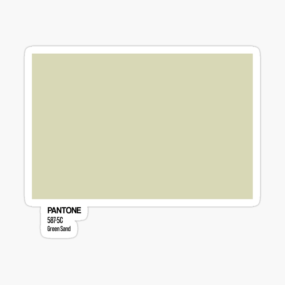 Pantone Green Sand Poster By Houseofballoon Redbubble