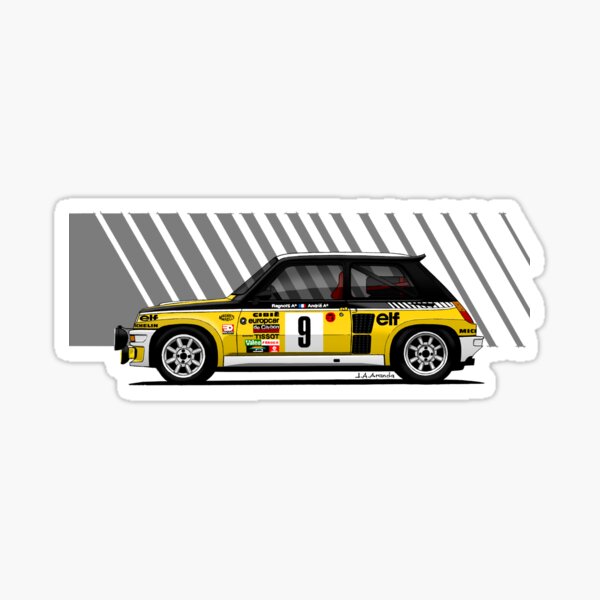 My Drawing Of The 5 Turbo Rally Montecarlo Sticker By Goseatonio Redbubble