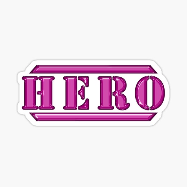 Hero Pink Sticker