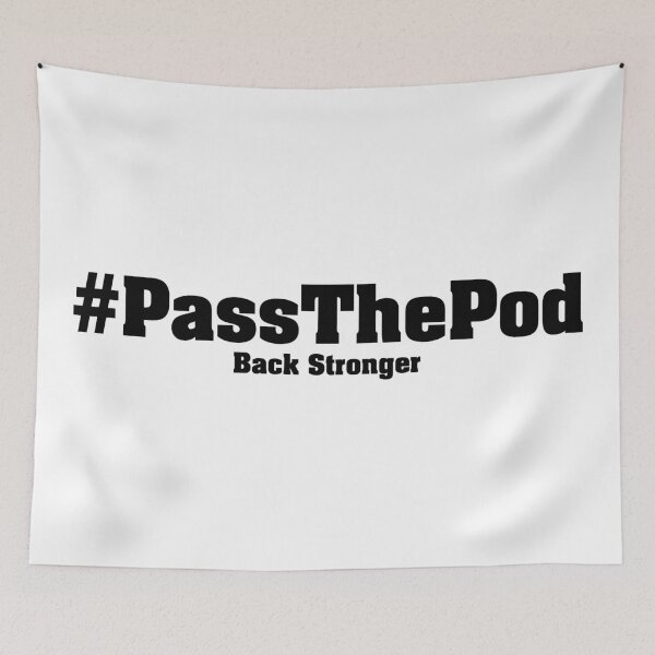 Item preview, #PassThePod | That Peter Crouch Podcast | Black Print designed and sold by SJ Designs.
