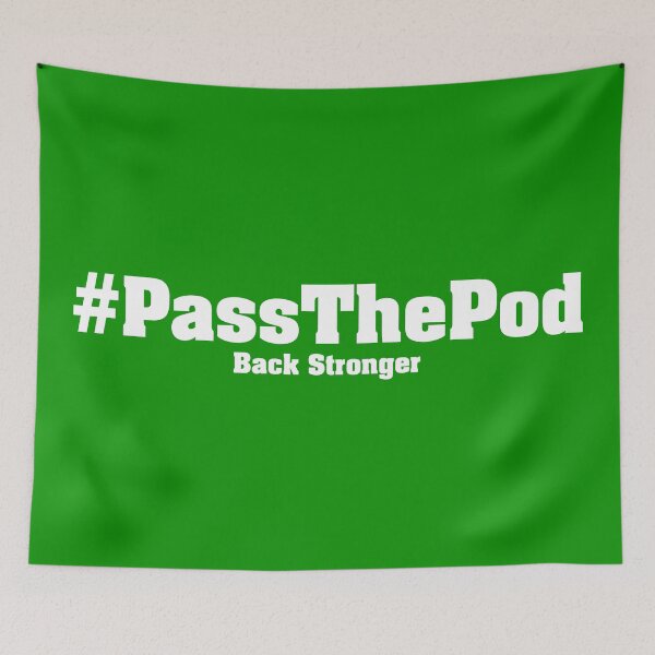 Item preview, #PassThePod | That Peter Crouch Podcast | White Print designed and sold by SJ Designs.