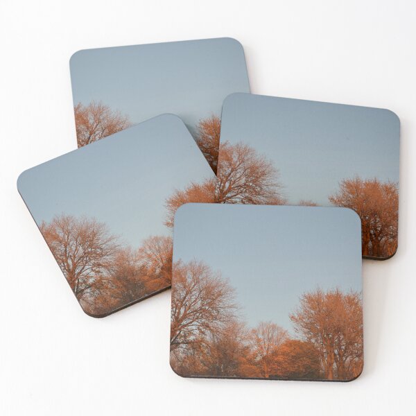 Item preview, Sun shining on red autumn trees designed and sold by wjrtapp.
