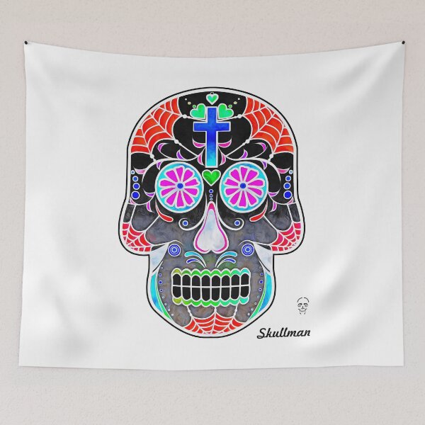 Item preview, Colorful Sugar Skull (7) designed and sold by theSkullman.