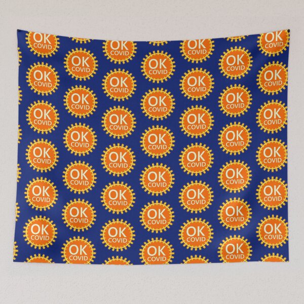 Item preview, Covid 19, OK Covid, Covid virus particle style  designed and sold by Scott C. L. Hollingsworth.