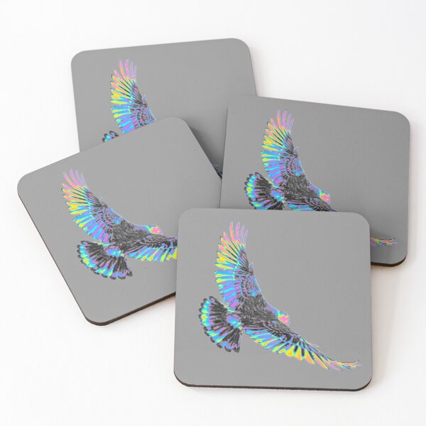 Item preview, Vivid Holographic Bird Flying  designed and sold by dinaaaaaah.
