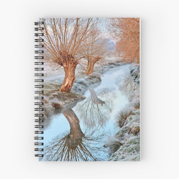 Item preview, Winter trees reflected in the river designed and sold by jmwilesphotos.