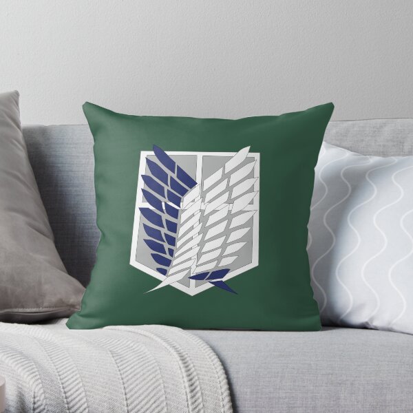 Attack on Titan: Wings Of Freedom Logo Throw Pillow