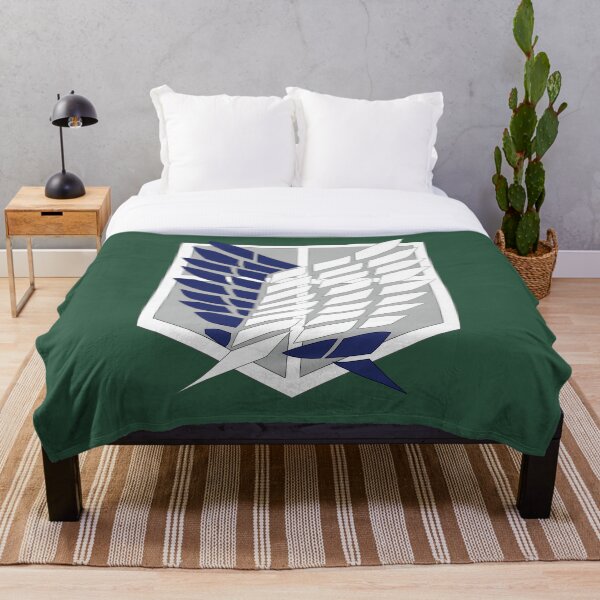 Attack on Titan: Wings Of Freedom Logo Throw Blanket