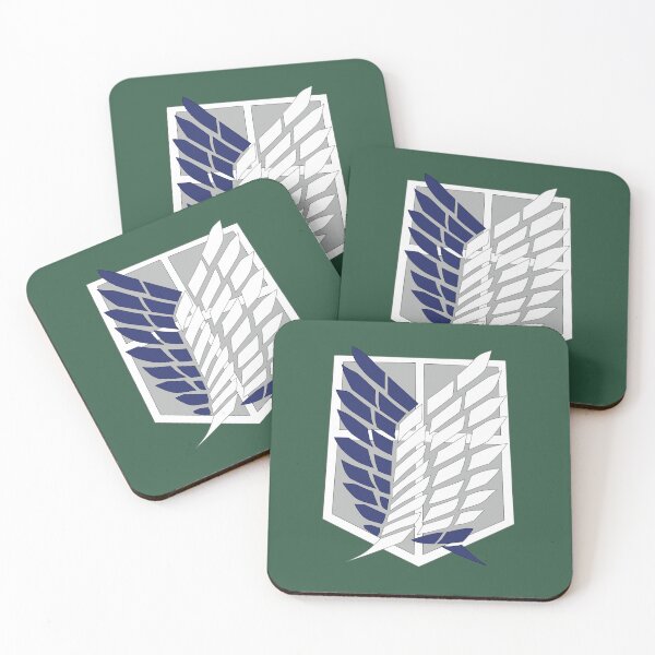 Attack on Titan: Wings Of Freedom Logo Coasters (Set of 4)