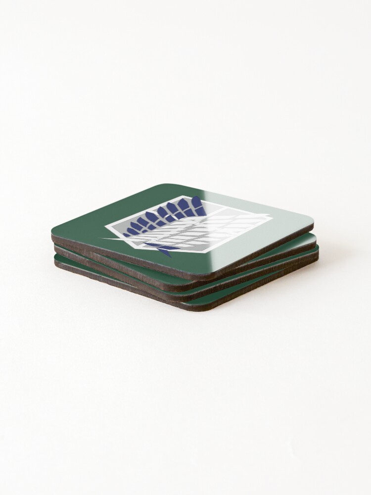 Alternate view of Attack on Titan: Wings Of Freedom Logo Coasters (Set of 4)