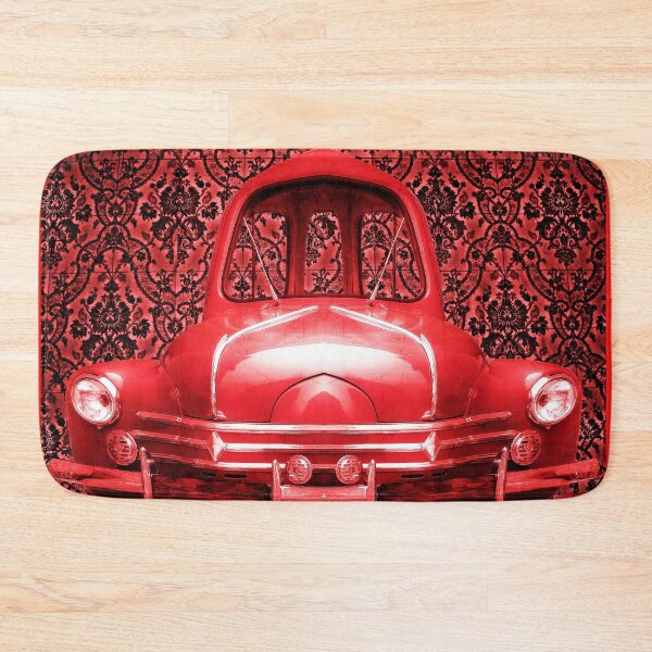 Artikelvorschau, Rotes Auto auf rotem Hintergrund entworfen und verkauft von MarieClaude1954.
