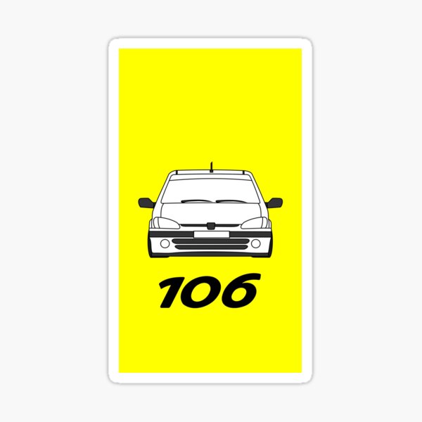AUTOCOLLANTS STICKERS PEUGEOT 106 RALLYE PHASE 2 KIT COMPLET - Une