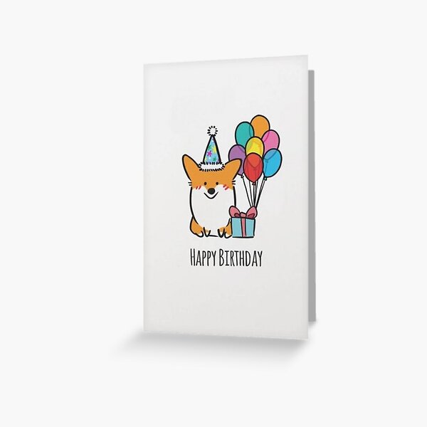 Item preview, Happy Birthday Corgi designed and sold by JAKE7.