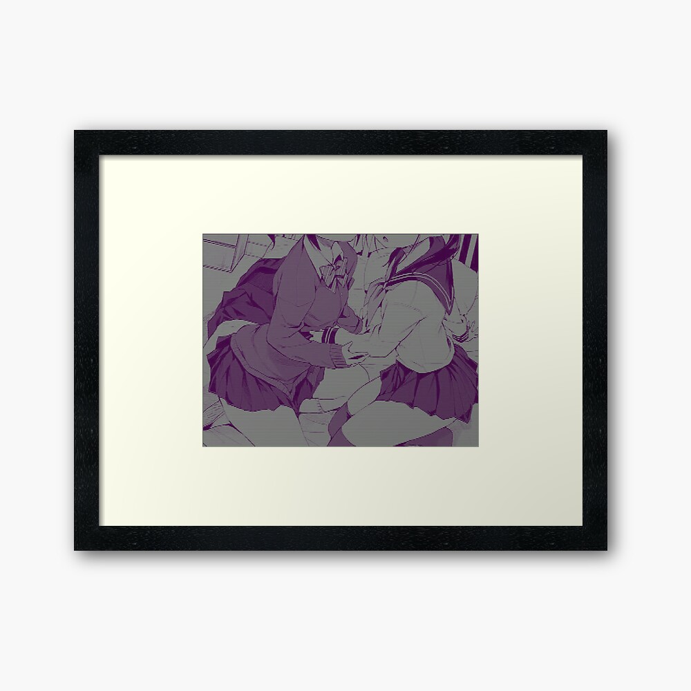 cute anime aesthetic two girls framed art print by cowination redbubble cute anime aesthetic two girls framed art print by cowination redbubble