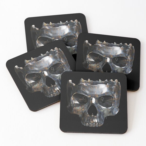 Item preview, half skull in silver designed and sold by Nicole Bleck.