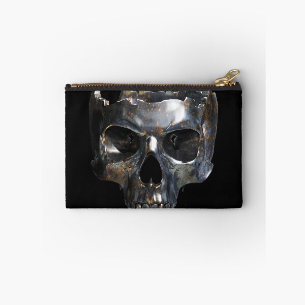 Item preview, half skull in silver designed and sold by Nicole Bleck.