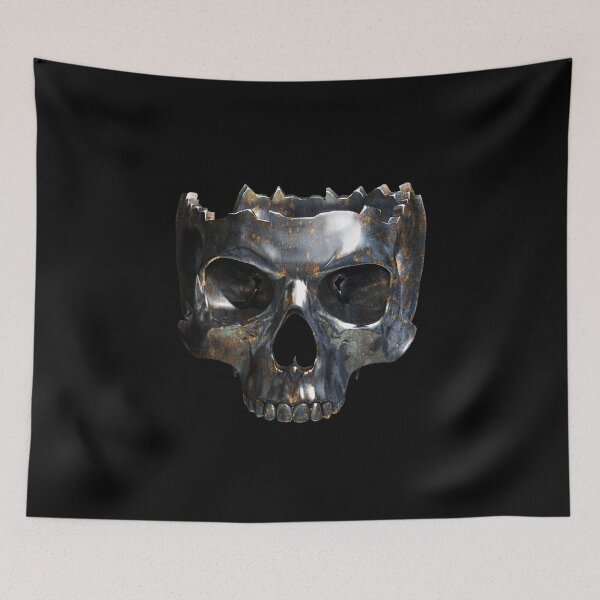 Item preview, half skull in silver designed and sold by Nicole Bleck.