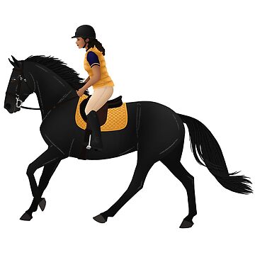 Artwork thumbnail, Zoe and Raven from Free Rein - Equine Rampaige by equinerampaige