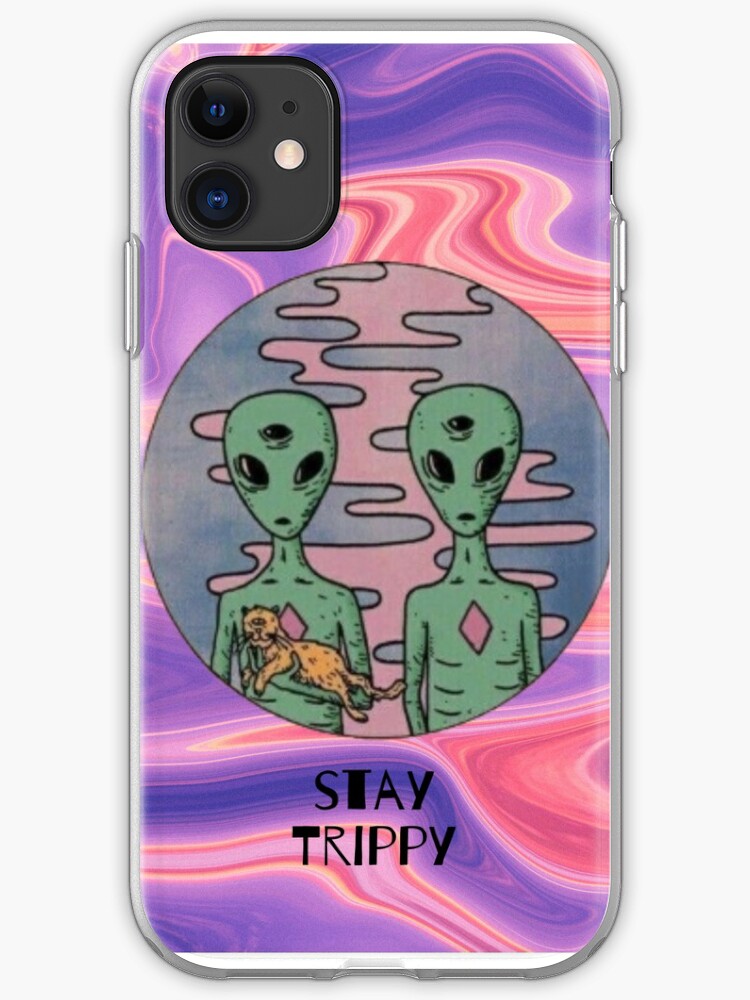 Iphone Trippy Alien Phone Case Iphone Case Cover By Dani Collocott Redbubble
