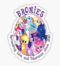 Bronies, classic logo Sticker