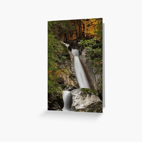 Diomaz waterfall in autumn Greeting Card