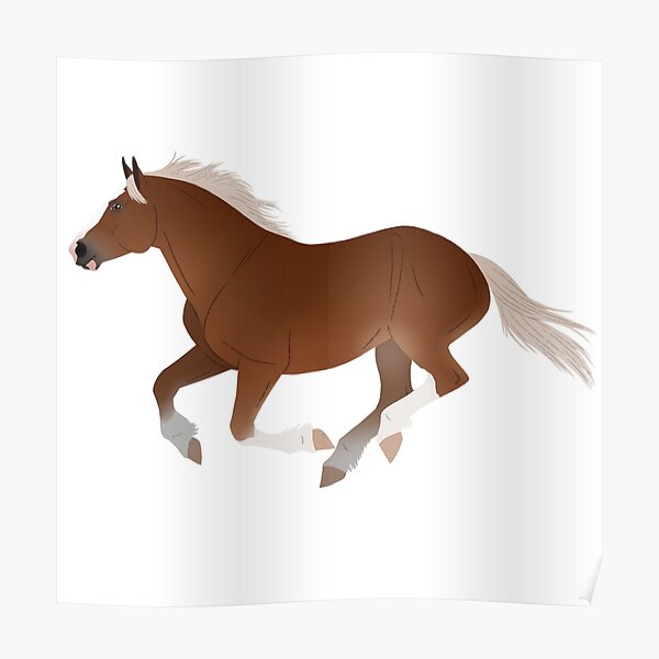 Belgian Draft Horse Posters Redbubble