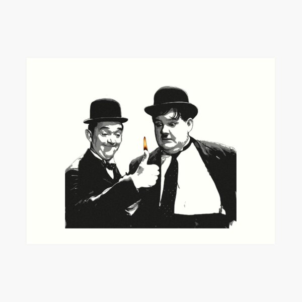 Laurel & Hardy Art Print